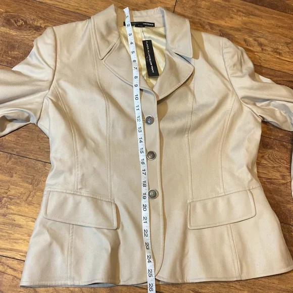 NWT Linda Allard Ellen Tracy khaki blazer jacket - Picture 7 of 9